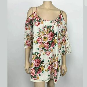 Umgee Cold Shoulder Mini Dress